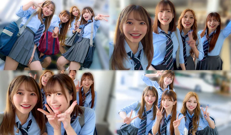 りお＆ひなた＆かりん＆ゆい 無料サンプル画像(3) 【ヴイヴイシー】